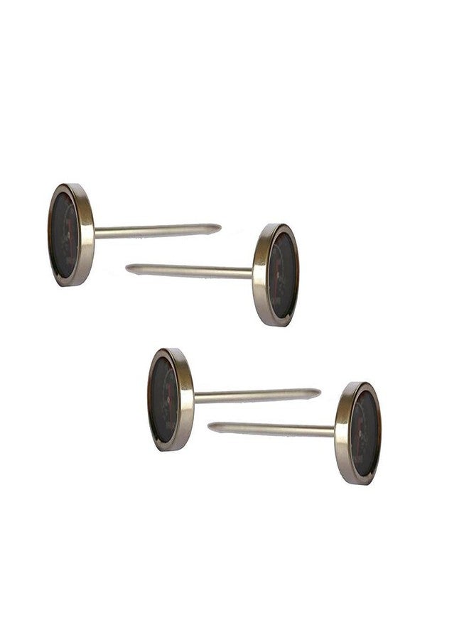 Megamaster 4-Pack Stainless Steel Meat Thermometers - 3.3" Analog Instant Read for Steak, Chicken, Turkey - Grill Accessory for BBQ, Grilling, Outdoor Cooking - 530-0029P - Image 1